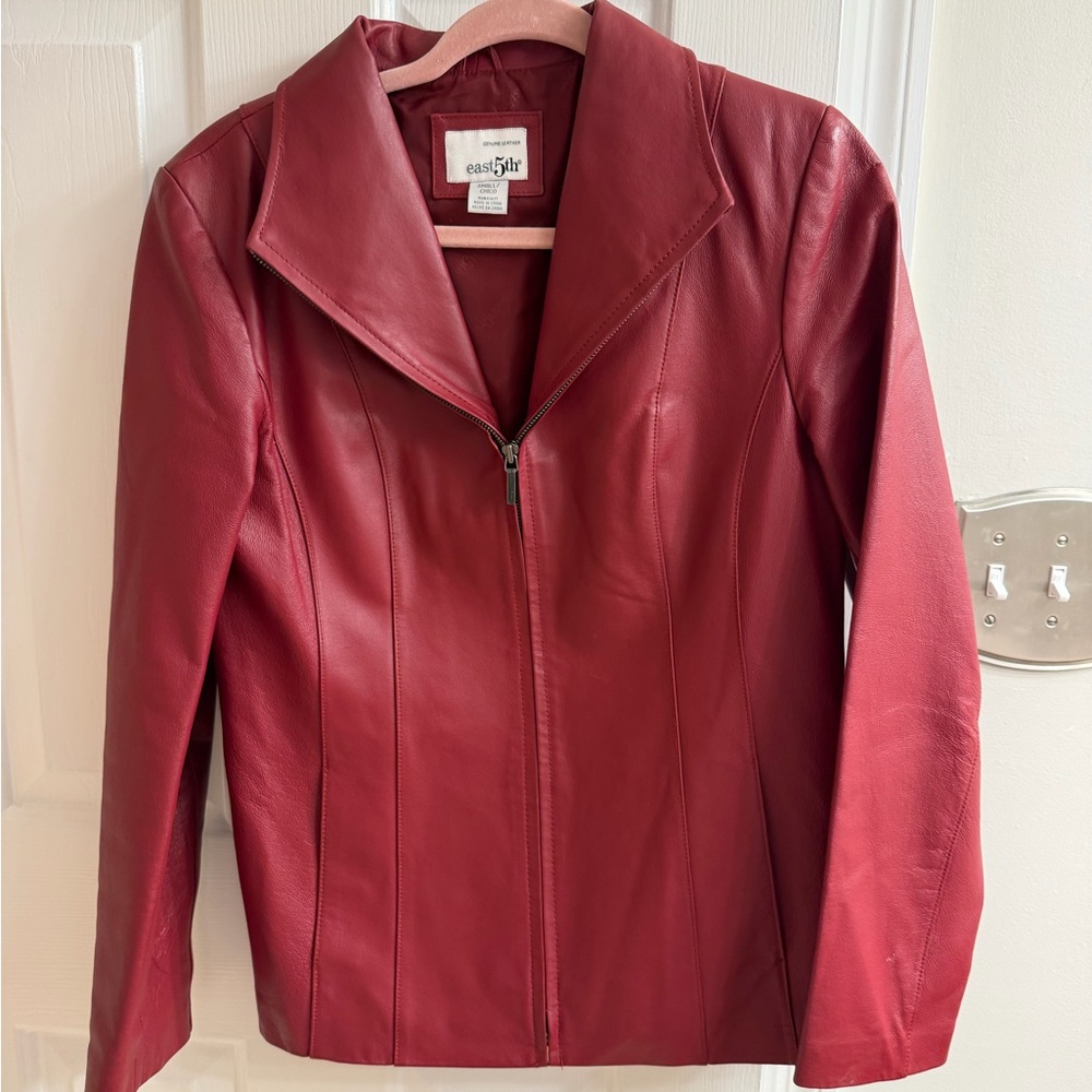 East 5th Red Leather Jacket (vintage)